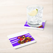 Krabzomer Vierkante Kartonnen Onderzetter (Insitu)