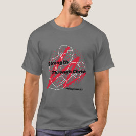 Kracht door Christus | Christelijke atleten T-shirt