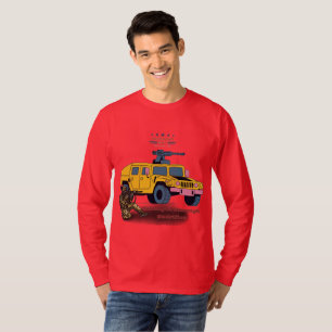 Kracht door opoffering rood t-shirt