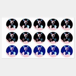 Kracht en balans Zon en Maan Transgender Symbool Labels