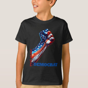 Kracht en Eenheid Rode Staat Democraat Anti-Trump T-shirt