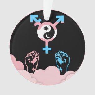 Kracht en Evenwicht Zon en Maan Transgender Symboo Ornament