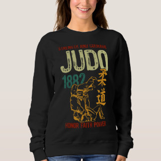 Kracht en moed Judo 1882 Eer Faith Power V Trui
