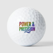 kracht en precisie: Golf Ball Edition Golfballen (Voorkant)