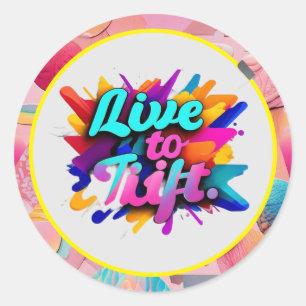 "Kracht en veerkracht" Ronde Sticker