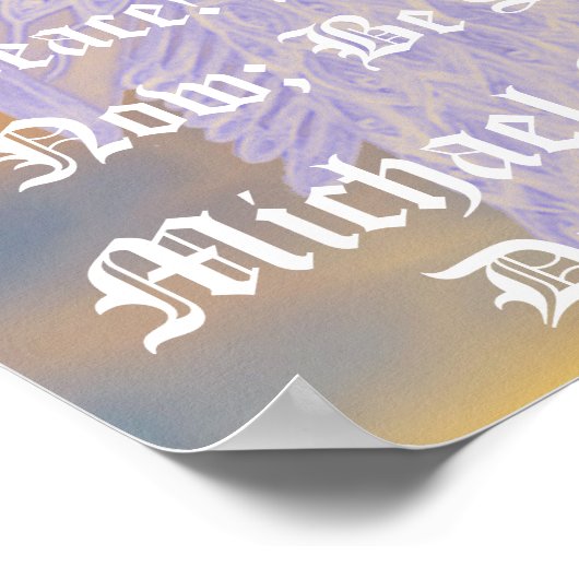 Kracht en vrede Michael Archangel-Customize Poster (Hoek)