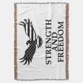 Kracht en vrijheid deken (Voorkant Verticaal)