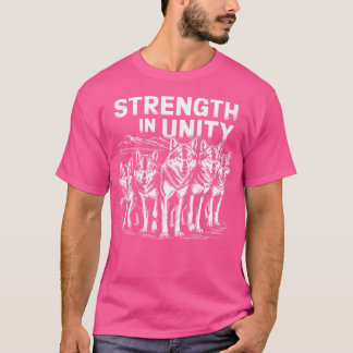 Kracht in eenheid Bond van de Wolf Pack Wolves T-shirt
