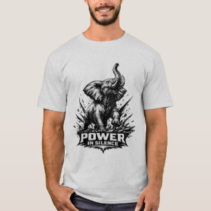KRACHT IN STILTE" Olifant Moedig Sterkte & Wijshei T-shirt