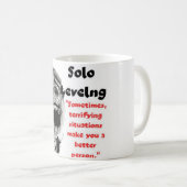 Kracht in transformatie door angstaanjagende bepro koffiemok (Voorkant rechts)