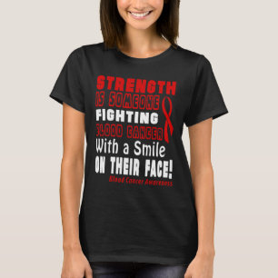 Kracht is bloedkanker bevechten met een glimlach! t-shirt