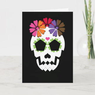 Kracht met bloemen kaart