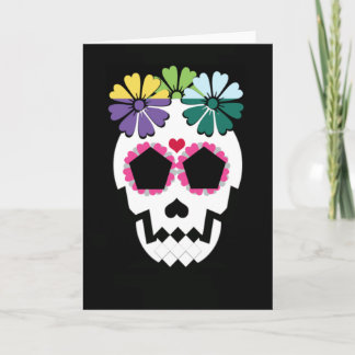 Kracht met bloemen kaart