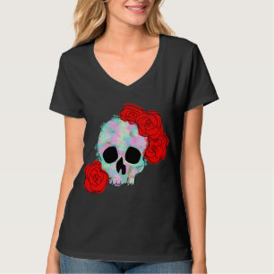 Kracht met bloemen Vrouwen Bovenkant T-shirt