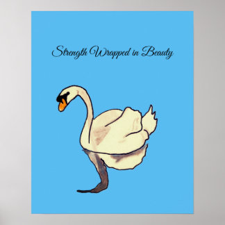 Kracht omhuld door schoonheid poster