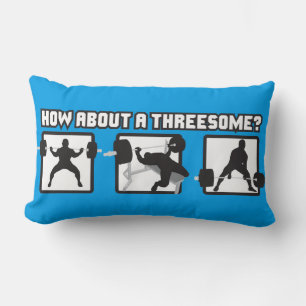 "Kracht tillen" - Vierkant, bank, deadlift Kussen