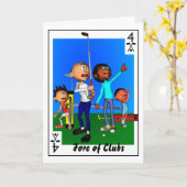 Kracht van Clubs Kaart (Gele Bloem)