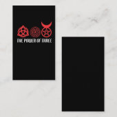 Kracht van de driewielige gehoornde God van Trique Visitekaartje (Voorkant / Achterkant)