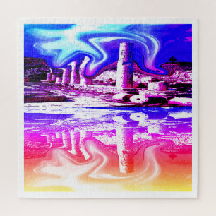Kracht van een krijgersengel kunst legpuzzel