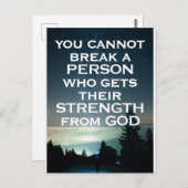 Kracht van God briefkaart (Voorkant / Achterkant)