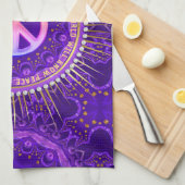 Kracht van Liefde Vrede Energie Theedoek (Quarter Fold)