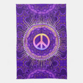 Kracht van Liefde Vrede Energie Theedoek (Verticaal)