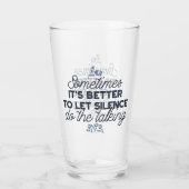 Kracht van Stilte - Inspirerend Quote Glas (Achterkant)