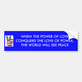 KRACHT VAN VERLIES CONQUERS PEACE-BUMPERSTICKER BUMPERSTICKER