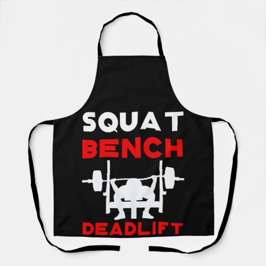 Kracht vierkant bank Deadlift Gewicht Schort (Voorkant)