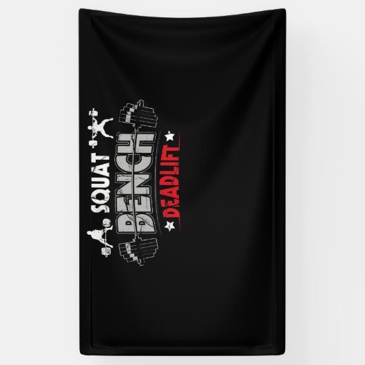 Kracht vierkant bank Deadlift Gewicht Spandoek (Verticaal)