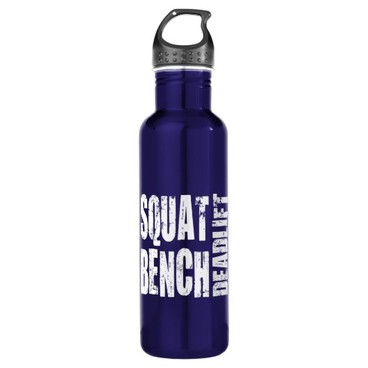 Kracht - Vierkant, bank, draagtas Waterfles (Voorkant)