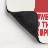 Kracht voor het volk muismat (Hoek)