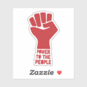 Kracht voor het volk sticker (Vel)