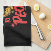 Kracht voor het volk theedoek (Quarter Fold)