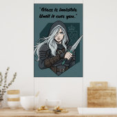 Krachteloze Boek Citaten Poster (Keuken)