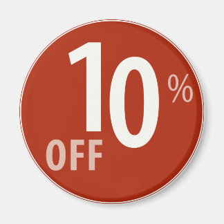 Krachtig 10% OFF SALE-teken - Magneten