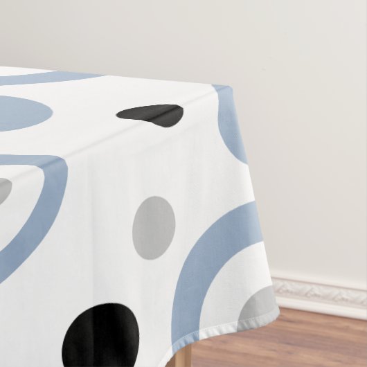 Krachtig geometrisch leisteenblauw tafelkleed (Voorbeeld)