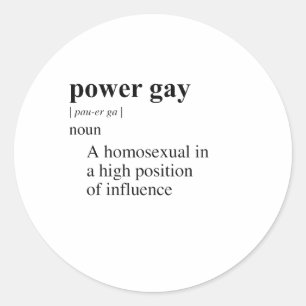 KRACHTIG HOMO RONDE STICKER