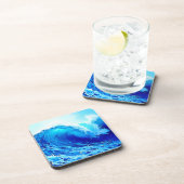 Krachtig ontwerp van de oceaangolfstoot bier onderzetter (Rechterzijde)