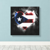 Krachtig Puerto Rico Canvas Afdruk (Insitu (Houten vloer))