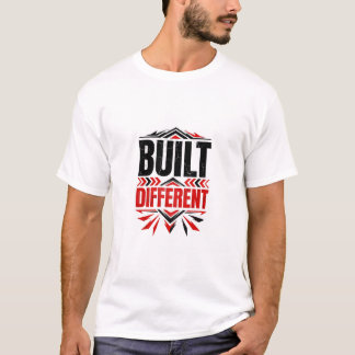Krachtig Rood Zwart Inspiratief Grafisch Ontwerp T-shirt