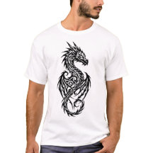 Krachtig Tribale Draak Silhouet Grafisch