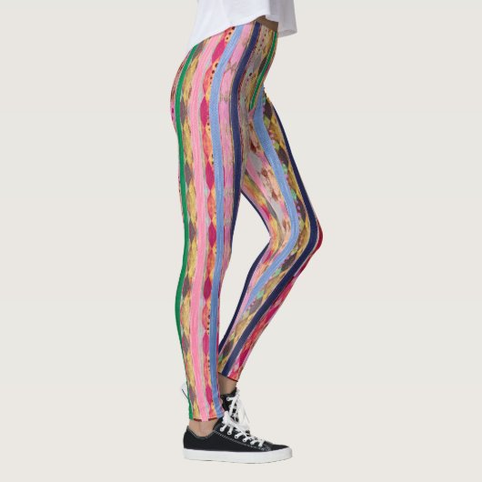Krachtige Abstracte multi-kleurenLeggings Leggings (Rechts)