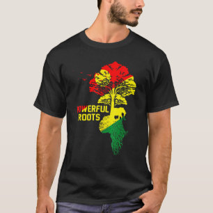 Krachtige Afrikaanse zwarte-geschiedenismaand Blm T-shirt