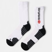 Krachtige Atletische Crew Sock met Logo Sokken (Links)