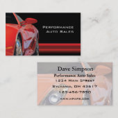 Krachtige automatische verkoop en service visitekaartje (Voorkant / Achterkant)