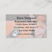 Krachtige automatische verkoop en service visitekaartje (Achterkant)