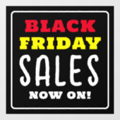 Krachtige Black Friday-uitverkopen Raamsticker (Vel)