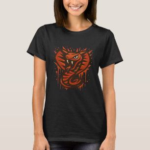 Krachtige Cobra Illustratie – Fierce Moderne Slang T-shirt
