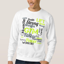 Krachtige fitness woordwolk voor de sportschool